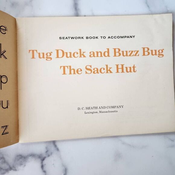 Tug Duck and Buzz Baby the Sack Hut vintage seatwork book 70s softback education - Picture 3 of 6